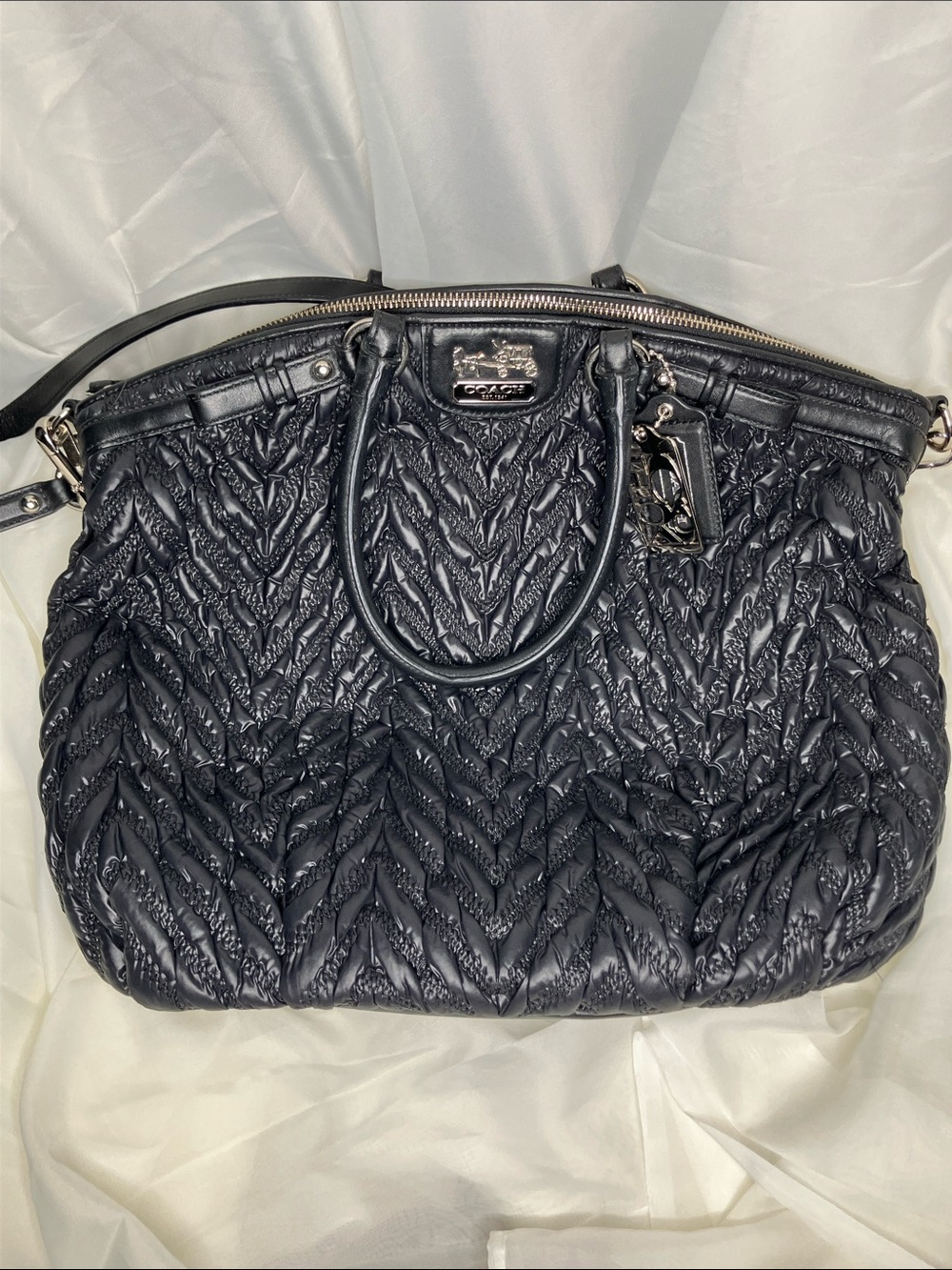 Madison Quilted Chevron Nylon Lindsey